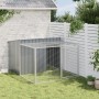 Dog kennel with galvanized steel gray enclosure 153x194x110 cm by vidaXL, Dog kennels - Ref: Foro24-3214222, Price: 252,22 €,...