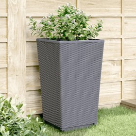 Planters 2 units PP gray 32.5x32.5x57 cm by vidaXL, Pots and planters - Ref: Foro24-367846, Price: 64,99 €, Discount: %