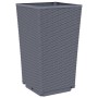 Planters 2 units PP gray 32.5x32.5x57 cm by vidaXL, Pots and planters - Ref: Foro24-367846, Price: 64,15 €, Discount: %