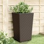 2 brown PP planters 32.5x32.5x57 cm by vidaXL, Pots and planters - Ref: Foro24-367850, Price: 64,99 €, Discount: %