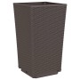 2 brown PP planters 32.5x32.5x57 cm by vidaXL, Pots and planters - Ref: Foro24-367850, Price: 64,99 €, Discount: %