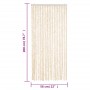 Cortina antimoscas chenilla beige y blanco 56x200 cm de vidaXL, Mosquiteras para ventanas - Ref: Foro24-377340, Precio: 35,88...