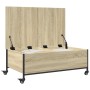 Mesa de centro con ruedas madera ingeniería Sonoma 91x55x34 cm de vidaXL, Mesas de centro - Ref: Foro24-842297, Precio: 70,99...