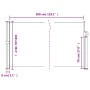 Toldo lateral retráctil azul 100x300 cm de vidaXL, Sombrillas - Ref: Foro24-4004266, Precio: 87,47 €, Descuento: %