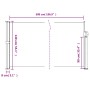 Toldo lateral retráctil marrón 140x500 cm de vidaXL, Sombrillas - Ref: Foro24-4004419, Precio: 103,99 €, Descuento: %