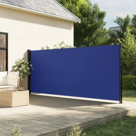 Toldo lateral retráctil azul 180x600 cm de vidaXL, Sombrillas - Ref: Foro24-4004536, Precio: 130,99 €, Descuento: %