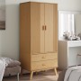 OLDEN wardrobe made of solid pine wood in brown color, 76.5x53x172 cm by vidaXL, Wardrobes - Ref: Foro24-358594, Price: 350,5...