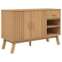 OLDEN solid pine wood sideboard in brown, 114x43x73.5 cm by vidaXL, Sideboards - Ref: Foro24-358606, Price: 152,06 €, Discoun...