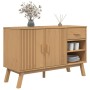 OLDEN solid pine wood sideboard in brown, 114x43x73.5 cm by vidaXL, Sideboards - Ref: Foro24-358606, Price: 152,80 €, Discoun...