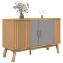 Aparador OLDEN madera maciza pino gris y marrón 114x43x73,5 cm de vidaXL, Aparadores - Ref: Foro24-358610, Precio: 147,28 €, ...