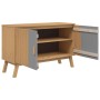 Aparador OLDEN madera maciza pino gris y marrón 114x43x73,5 cm de vidaXL, Aparadores - Ref: Foro24-358610, Precio: 147,28 €, ...