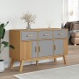 OLDEN sideboard made of solid pine wood in gray and brown, 114x43x73.5 cm by vidaXL, Sideboards - Ref: Foro24-358604, Price: ...