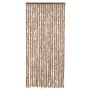 Chenille beige and dark brown anti-fly curtain 100x220 cm by vidaXL, Mosquito nets for windows - Ref: Foro24-377323, Price: 6...