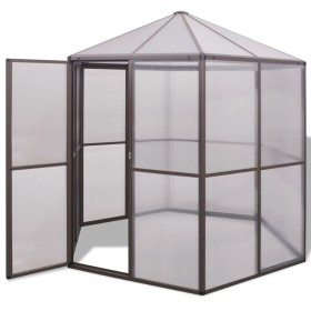 Aluminum greenhouse 240x211x232 cm by vidaXL, Greenhouses - Ref: Foro24-48836, Price: 570,33 €, Discount: %