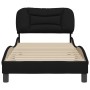 Estructura de cama con cabecero de tela negro 80x200 cm de vidaXL, Camas y somieres - Ref: Foro24-3207732, Precio: 149,18 €, ...