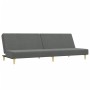 Sofá cama de 2 plazas con taburete tela gris oscuro de vidaXL, Sofás - Ref: Foro24-3216225, Precio: 265,39 €, Descuento: %