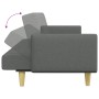 Sofá cama de 2 plazas con taburete tela gris oscuro de vidaXL, Sofás - Ref: Foro24-3216244, Precio: 308,16 €, Descuento: %