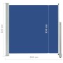 Einziehbare seitliche Gartenmarkise blau 160x300 cm von vidaXL, Sonnenschirme - Ref: Foro24-48350, Preis: 67,20 €, Rabatt: %