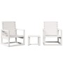 3-piece solid white pine wood garden furniture set by vidaXL, Garden sets - Ref: Foro24-832553, Price: 135,16 €, Discount: %