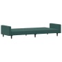 Sofá cama de 2 plazas con taburete terciopelo verde oscuro de vidaXL, Sofás - Ref: Foro24-3216238, Precio: 280,55 €, Descuent...