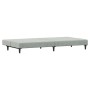 Sofá cama de 2 plazas con taburete terciopelo gris claro de vidaXL, Sofás - Ref: Foro24-3216231, Precio: 282,51 €, Descuento: %