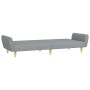 Sofá cama de 2 plazas con taburete tela gris claro de vidaXL, Sofás - Ref: Foro24-3216246, Precio: 314,42 €, Descuento: %