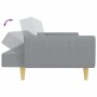 Sofá cama de 2 plazas con taburete tela gris claro de vidaXL, Sofás - Ref: Foro24-3216246, Precio: 308,99 €, Descuento: %