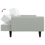 Sofá cama de 2 plazas con taburete terciopelo gris claro de vidaXL, Sofás - Ref: Foro24-3216250, Precio: 310,62 €, Descuento: %