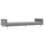 Two-seater sofa bed with light gray fabric ottoman by vidaXL, Sofas - Ref: Foro24-3216227, Price: 274,85 €, Discount: %