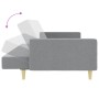 Sofá cama de 2 plazas con taburete tela gris claro de vidaXL, Sofás - Ref: Foro24-3216227, Precio: 274,85 €, Descuento: %