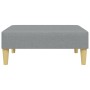 Two-seater sofa bed with light gray fabric ottoman by vidaXL, Sofas - Ref: Foro24-3216227, Price: 274,85 €, Discount: %