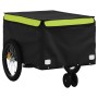 Bicycle trailer, black and green, 30 kg, made of iron. by vidaXL, Bicycle trailers - Ref: Foro24-94102, Price: 95,99 €, Disco...