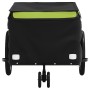 Bicycle trailer, black and green, 30 kg, made of iron. by vidaXL, Bicycle trailers - Ref: Foro24-94102, Price: 95,99 €, Disco...