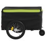 Bicycle trailer, black and green, 30 kg, made of iron. by vidaXL, Bicycle trailers - Ref: Foro24-94102, Price: 95,99 €, Disco...