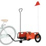 Fahrradanhänger Bügeleisen und Oxford Stoff orange von vidaXL, Fahrradanhänger - Ref: Foro24-94180, Preis: 76,68 €, Rabatt: %