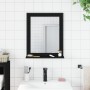 Espejo de baño con estante madera ingeniería negro 50x12x60 cm de vidaXL, Tocadores - Ref: Foro24-842416, Precio: 51,67 €, De...