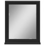 Espejo de baño con estante madera ingeniería negro 50x12x60 cm de vidaXL, Tocadores - Ref: Foro24-842416, Precio: 51,67 €, De...