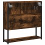 Armario con espejo baño madera roble ahumado 60x16x60 cm de vidaXL, Tocadores - Ref: Foro24-842423, Precio: 64,03 €, Descuent...