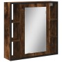 Bathroom cabinet with smoked oak wood mirror 60x16x60 cm by vidaXL, Dressing tables - Ref: Foro24-842428, Price: 79,39 €, Dis...