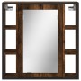 Bathroom cabinet with smoked oak wood mirror 60x16x60 cm by vidaXL, Dressing tables - Ref: Foro24-842428, Price: 79,39 €, Dis...