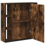 Bathroom cabinet with smoked oak wood mirror 60x16x60 cm by vidaXL, Dressing tables - Ref: Foro24-842428, Price: 79,39 €, Dis...