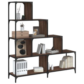 4-step brown oak wood bookcase 139x33.5x149 cm by vidaXL, Bookcases and shelves - Ref: Foro24-842480, Price: 123,99 €, Discou...