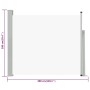 Retractable side garden awning cream color 100x300 cm by vidaXL, Umbrellas - Ref: Foro24-48371, Price: 67,52 €, Discount: %