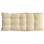 Stuhlkissen mit hoher Rückenlehne 2 Stück Oxford Stoff beige von vidaXL, Kissen für Stühle und Sofas - Ref: Foro24-377611, Pr...