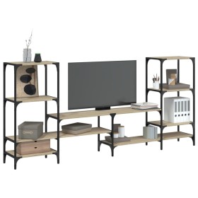 Sonoma Eiche Holzwerkstoff TV-Möbel 206,5x28,5x95 cm von vidaXL, TV-Möbel - Ref: Foro24-842482, Preis: 88,99 €, Rabatt: %