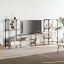 TV stand made of engineered wood in Sonoma oak, 206.5x28.5x95 cm by vidaXL, TV Furniture - Ref: Foro24-842482, Price: 88,38 €...