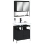 Juego de muebles de baño 2 pzas madera contrachapada negro de vidaXL, Muebles de baño - Ref: Foro24-3214655, Precio: 118,99 €...