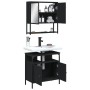 Juego de muebles de baño 2 pzas madera contrachapada negro de vidaXL, Muebles de baño - Ref: Foro24-3214655, Precio: 118,99 €...