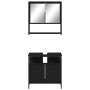 Juego de muebles de baño 2 pzas madera contrachapada negro de vidaXL, Muebles de baño - Ref: Foro24-3214655, Precio: 118,99 €...