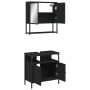 Juego de muebles de baño 2 pzas madera contrachapada negro de vidaXL, Muebles de baño - Ref: Foro24-3214655, Precio: 114,44 €...